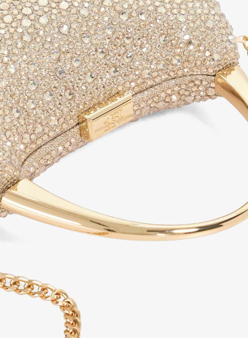 Dune London Gold Handle Embellished Bag - Image 3